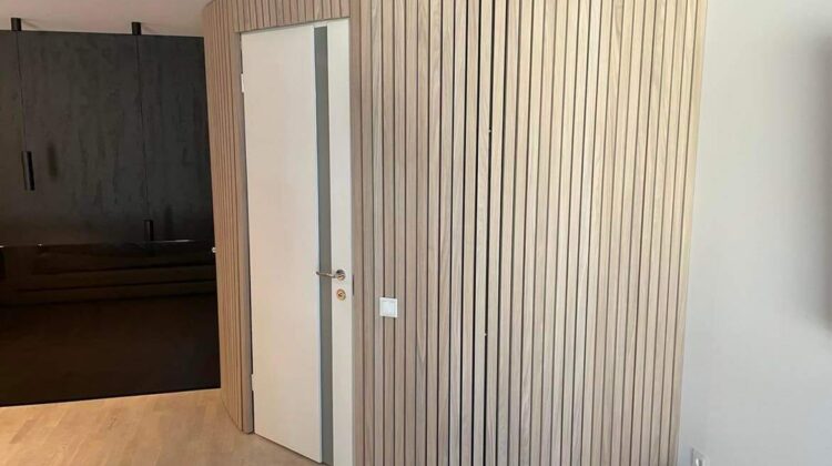 Lenktų sienų apdaila bruseliais ant Grad concept sistemos profilių