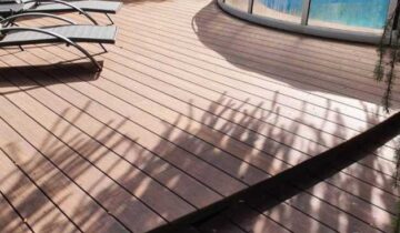 PRABANGI PRIVATAUS NAMO TERASA ĮRENGTA SU MOSO® BAMBOO X-TREME® IŠGAUBTOMIS TERASINĖMIS LENTOMIS