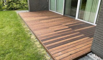 PRIVATAUS NAMO TERASA ĮRENGTA SU MOSO®BAMBUKO TERASINĖMIS LENTOMIS ANT GRAD CONCEPT SISTEMOS