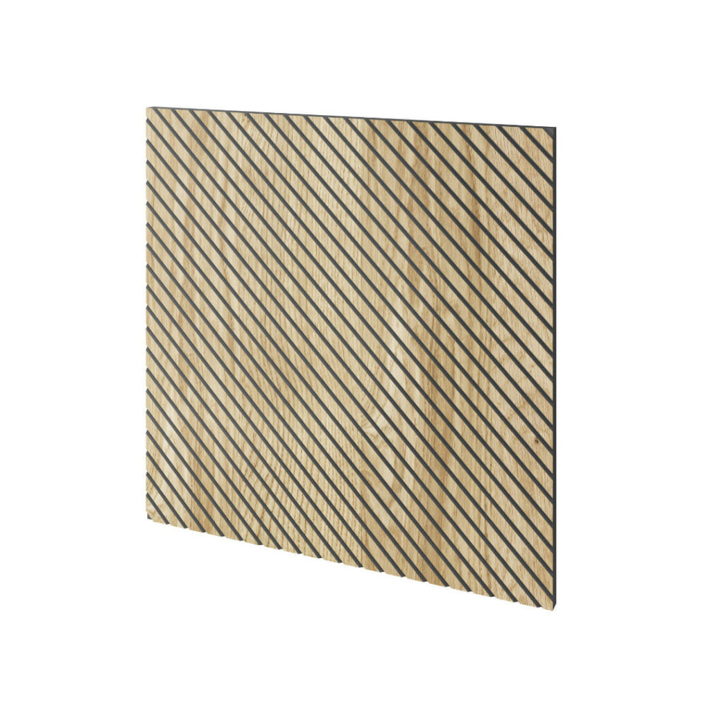 Frezuota ąžuolo lukšto plokštė | 600 x 11 x 600 mm | kodas - FA601760BRE