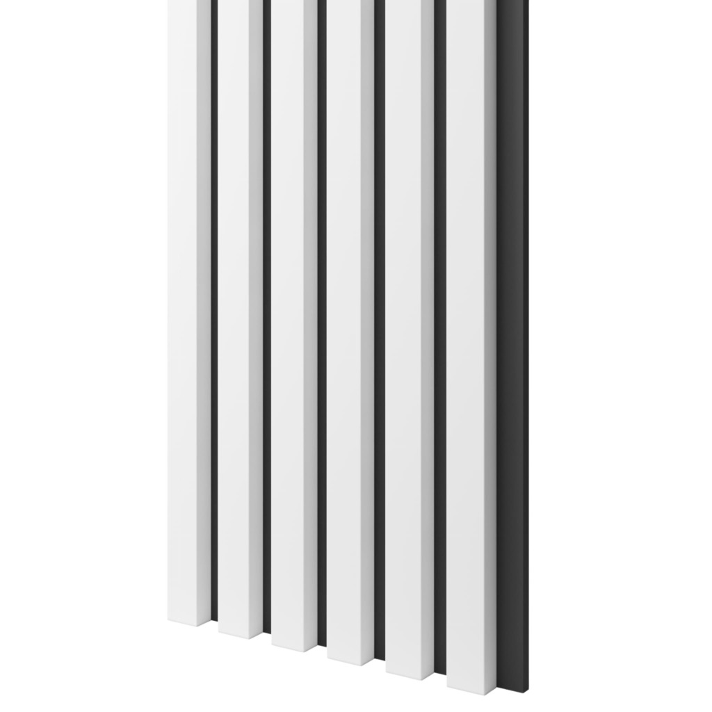 Baltų tašelių apdailos plokštės SLIM | 300x24x2750 mm
