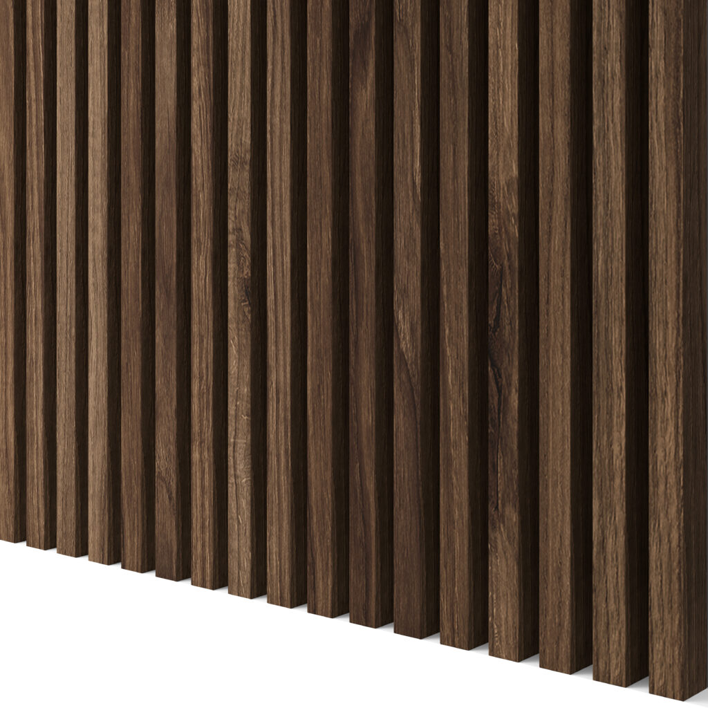 Klasikinio riešuto spalvos laminuotas tašelis | SOLID | 30 x 40 x 2750 mm
