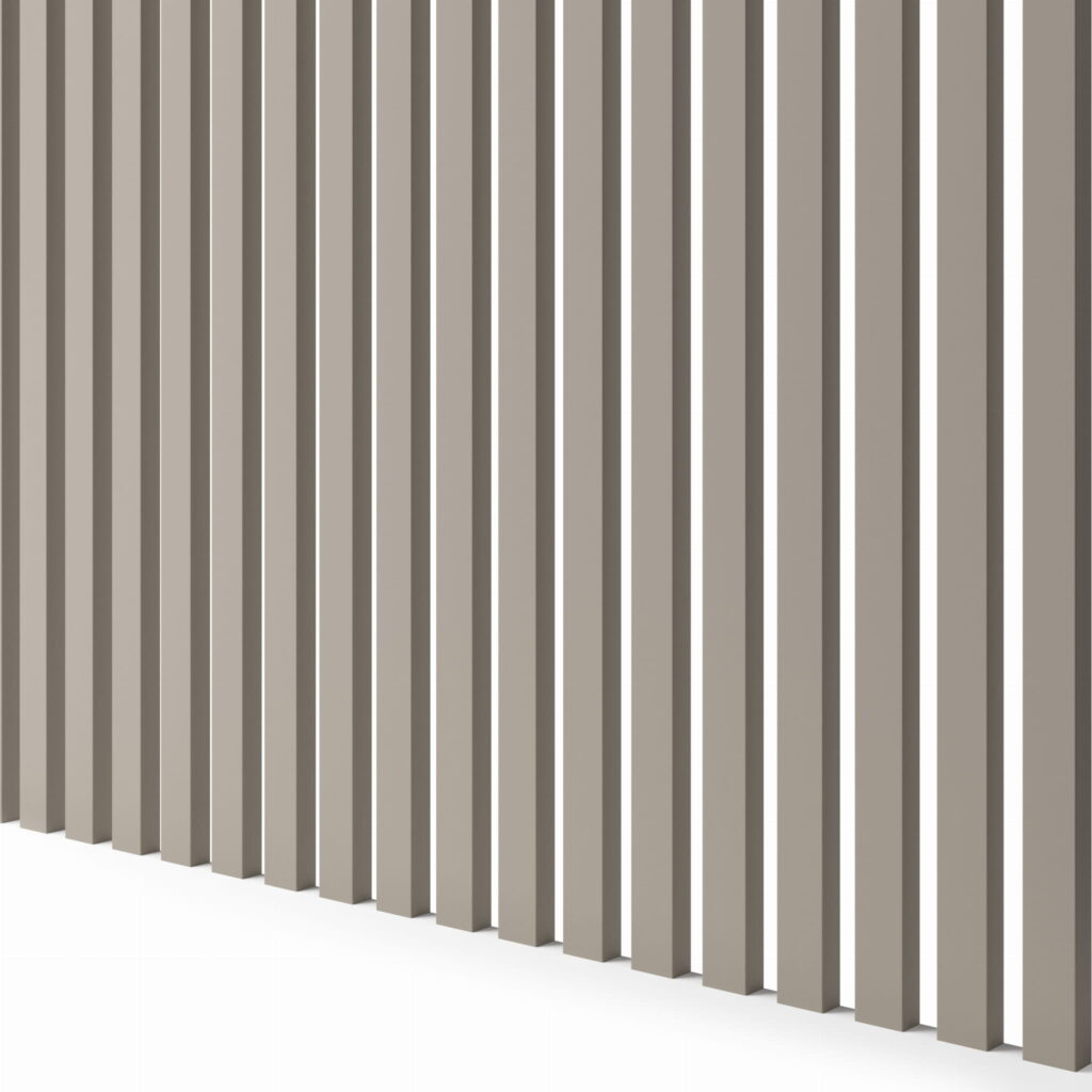 Biežinės spalvos dekoratyvinis tašelis | 30 x 18 x 2750 mm | kodas - L3018d275BE