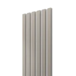 Biežinės spalvos tašeliai ant pilko veltinio | 300 x 26 x 2750 mm | suformuotas akustinis apdailos skydas