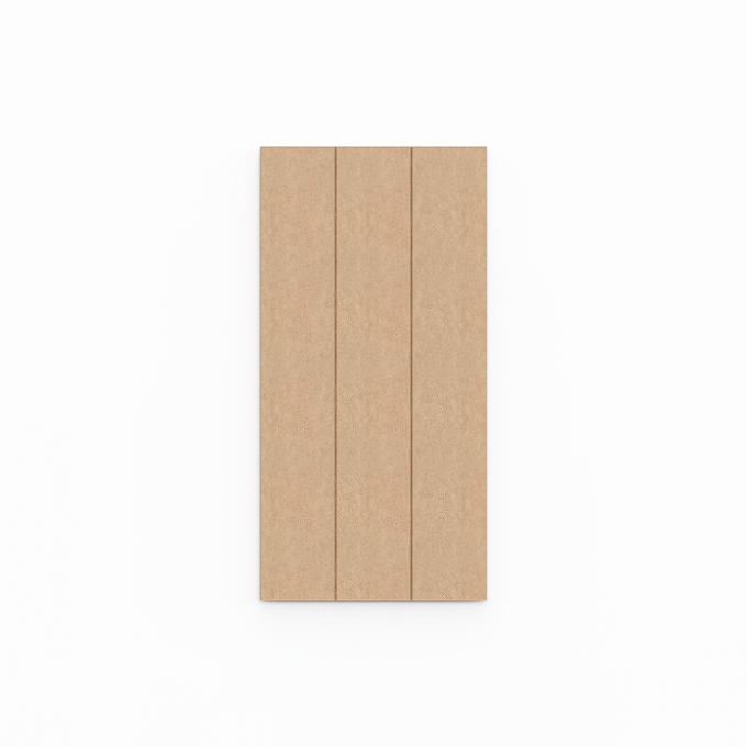 Akustinės frezuoto PET veltinio sienų plokštės "VERTICAL L"