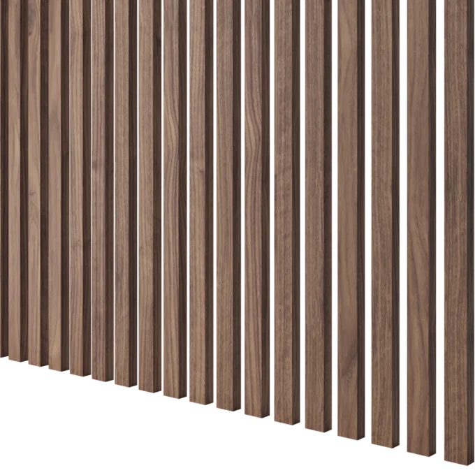 Amerikietiško riešuto dekoratyvinis tašelis | SLIM | 30 x 18 x 2750 mm