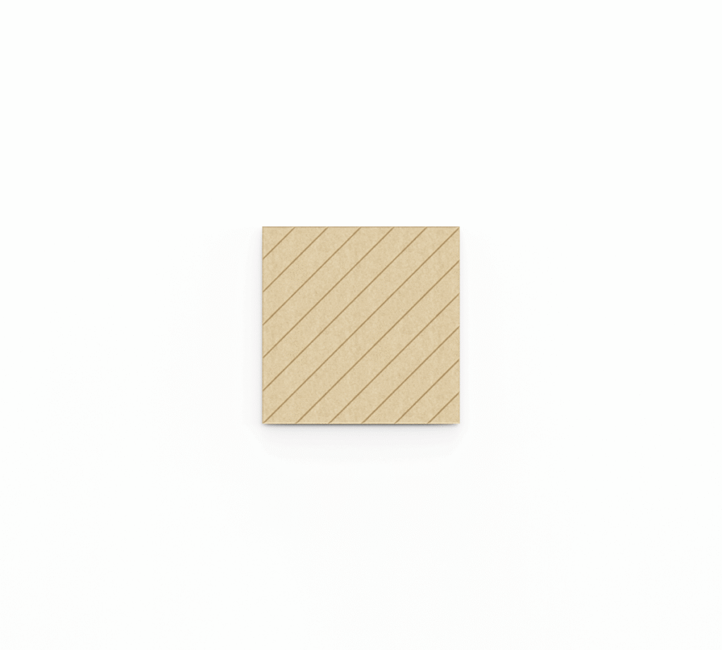 Akustinės frezuoto PET veltinio sienų plokštės "Diagonal" M